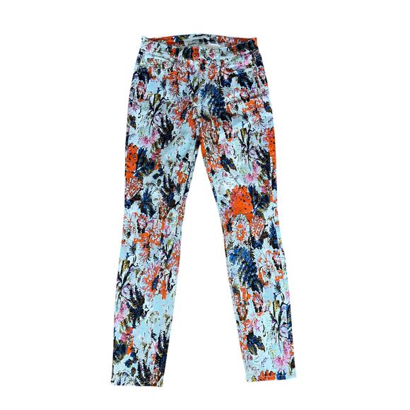 7 For All Mankind Floral Haze Crop‎ Ankle Size 27 - Picture 3 of 8